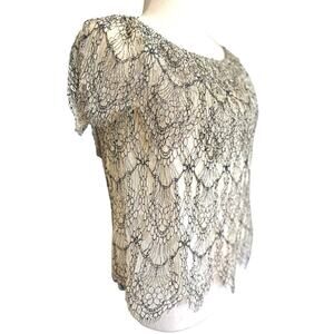 Daily Look - Women's Off Shoulder Lace Blouse Size Small